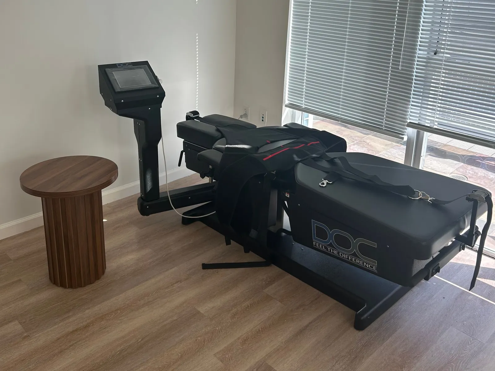 The spinal decompression table at The Function Chiropractic in Palo Alto